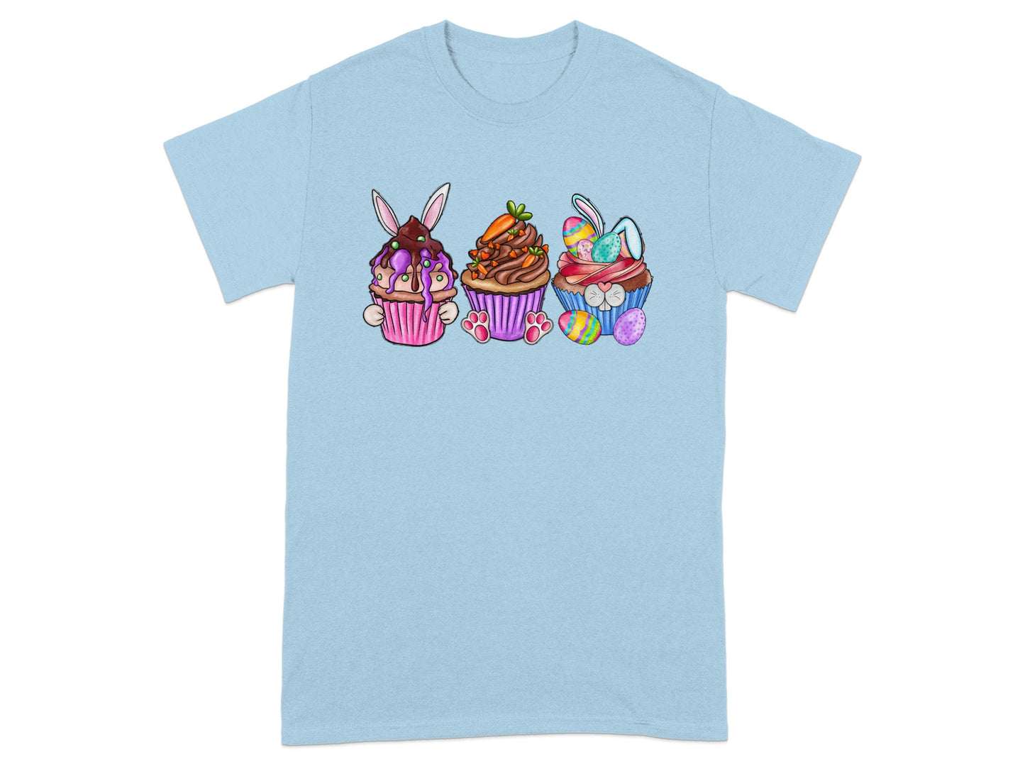 Cute Easter Cupcake Characters T-Shirt Product