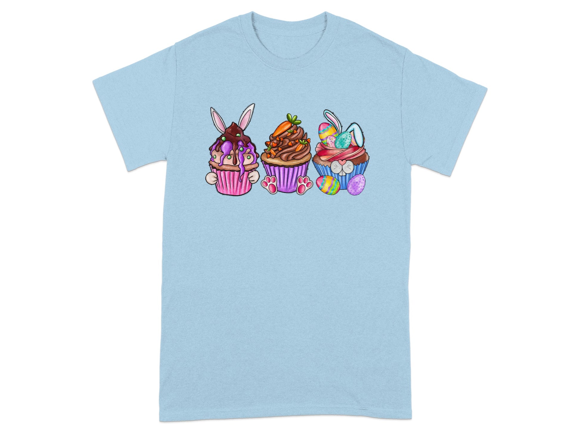 Cute Easter Cupcake Characters T-Shirt Product