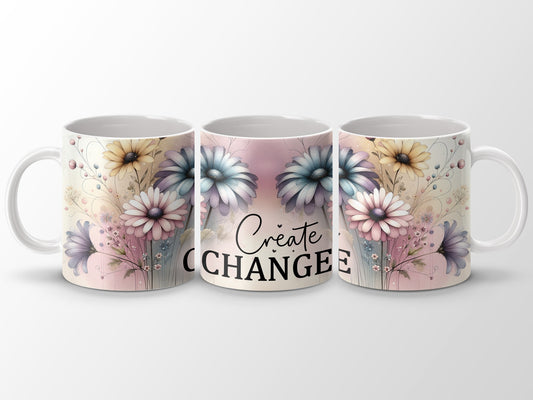 Create Change Inspirational Floral Watercolor Pastel Mug product type
Mug
Coffee Cup
Tea Mug
Create Change
Inspirational
Motivational
Floral Design
Watercolor Flowers
Pastel Blooms
Daisy Print
Positive Quote
Gift Idea
Her Gift
Women Gift
Birthday Gift
Office Mug
Home Decor
Drinkware
Unique Design
Artistic Mug