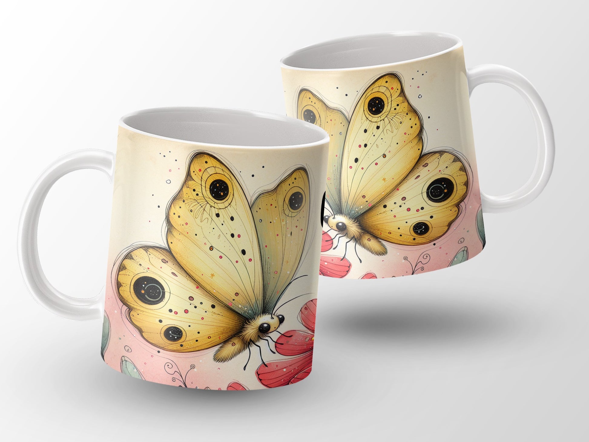 Charming Yellow Butterfly Pink Flowers Beverage mug product type

Butterfly mug
Yellow butterfly
Pink flower
Floral mug
Watercolor design
Nature art
Garden theme
Insect motif
Coffee cup
Tea mug
Drinkware
Artistic print
Beautiful insect
Spring collection
Summer accessory
Home decor
Unique gift
Kitchen item
Pastel art
Butterfly lover