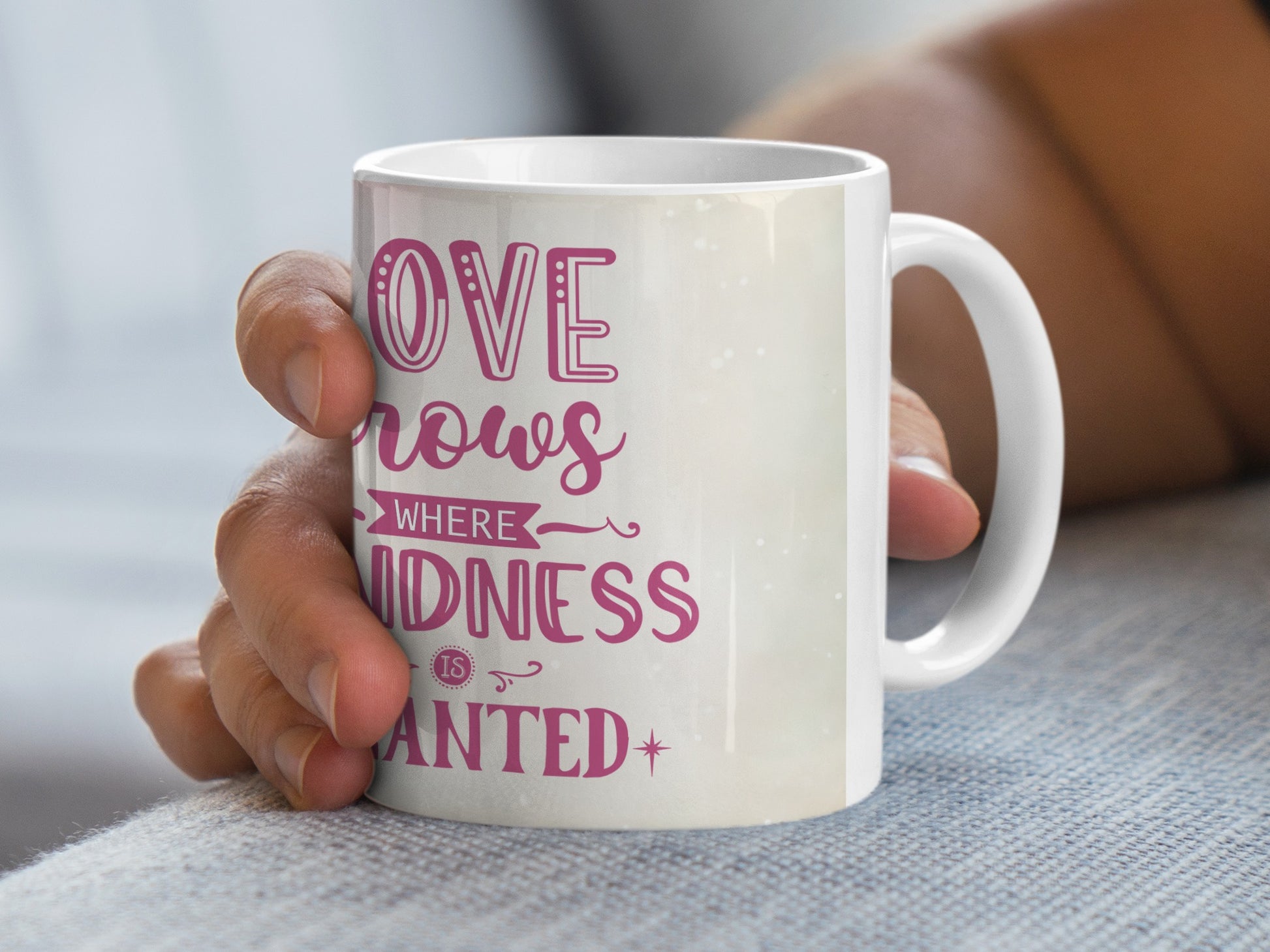 LOVE grows WHERE KINDNESS IS PLANTED mug product type
