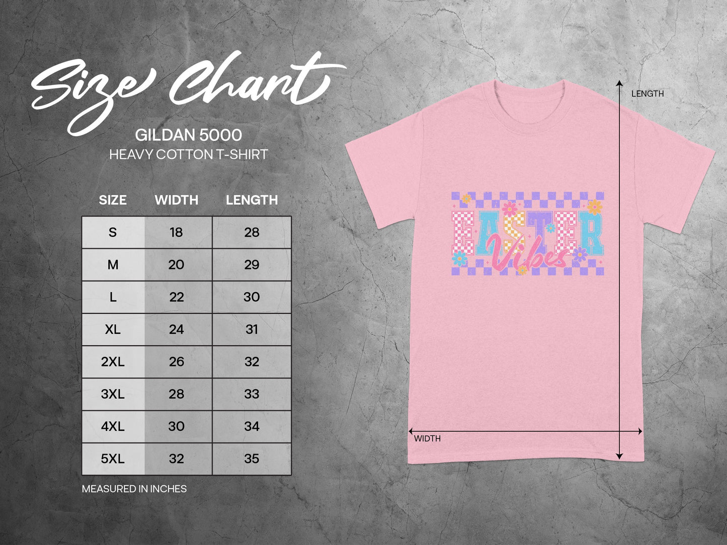 Easter Vibes Graphic T-Shirt in Various Sizes