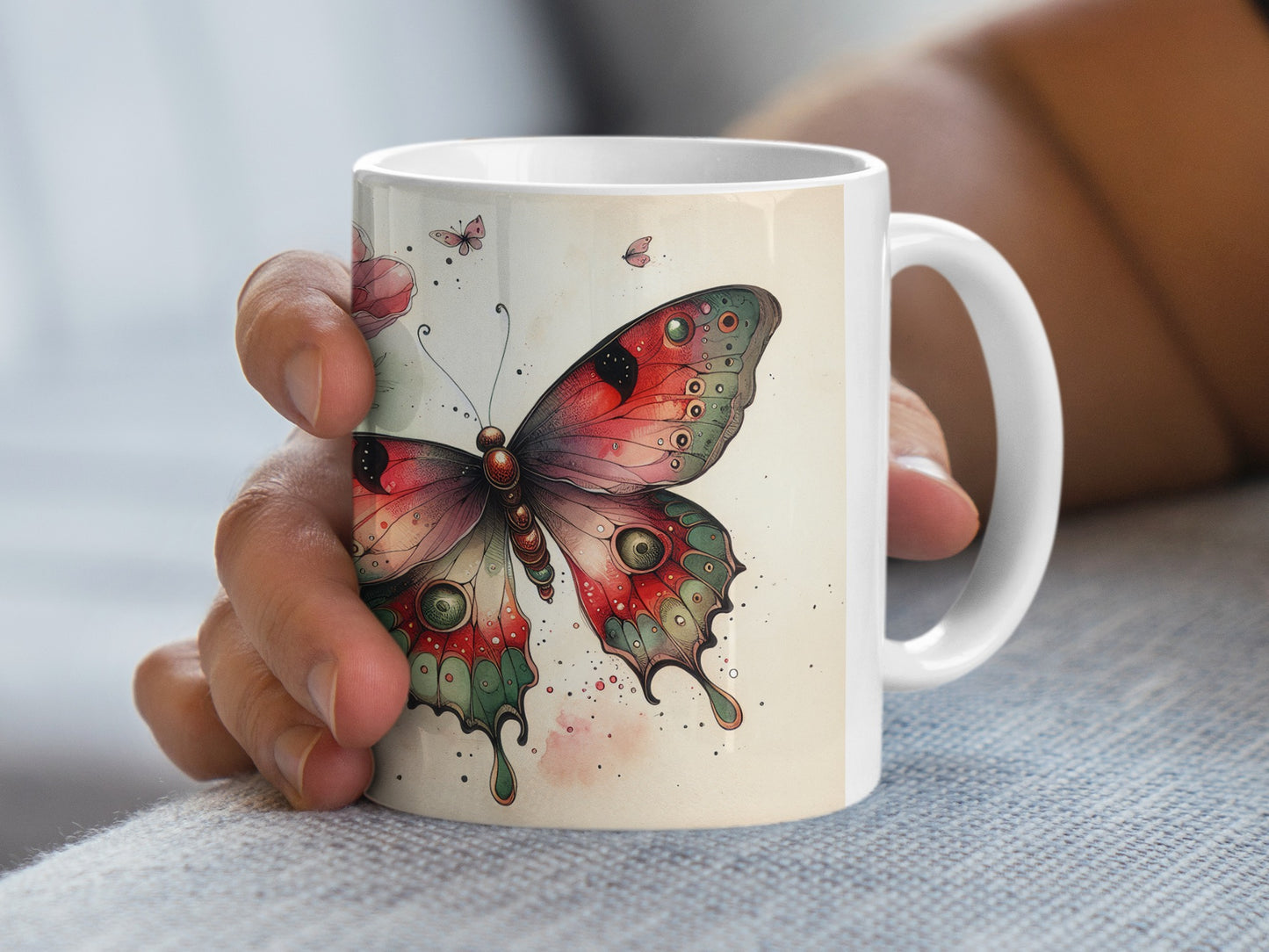 Vibrant artistic butterfly illustration coffee tea mug product type
Butterfly mug
Coffee mug
Tea cup
Artistic design
Vibrant butterfly
Colorful print
Insect art
Nature inspired
Drinkware gift
Home accent
Unique present
Spring decor
Summer vibes
Fantasy art
Aesthetic cup
Butterfly graphic
Kitchen decor
Beverage holder
Beautiful butterfly
Artistic illustration