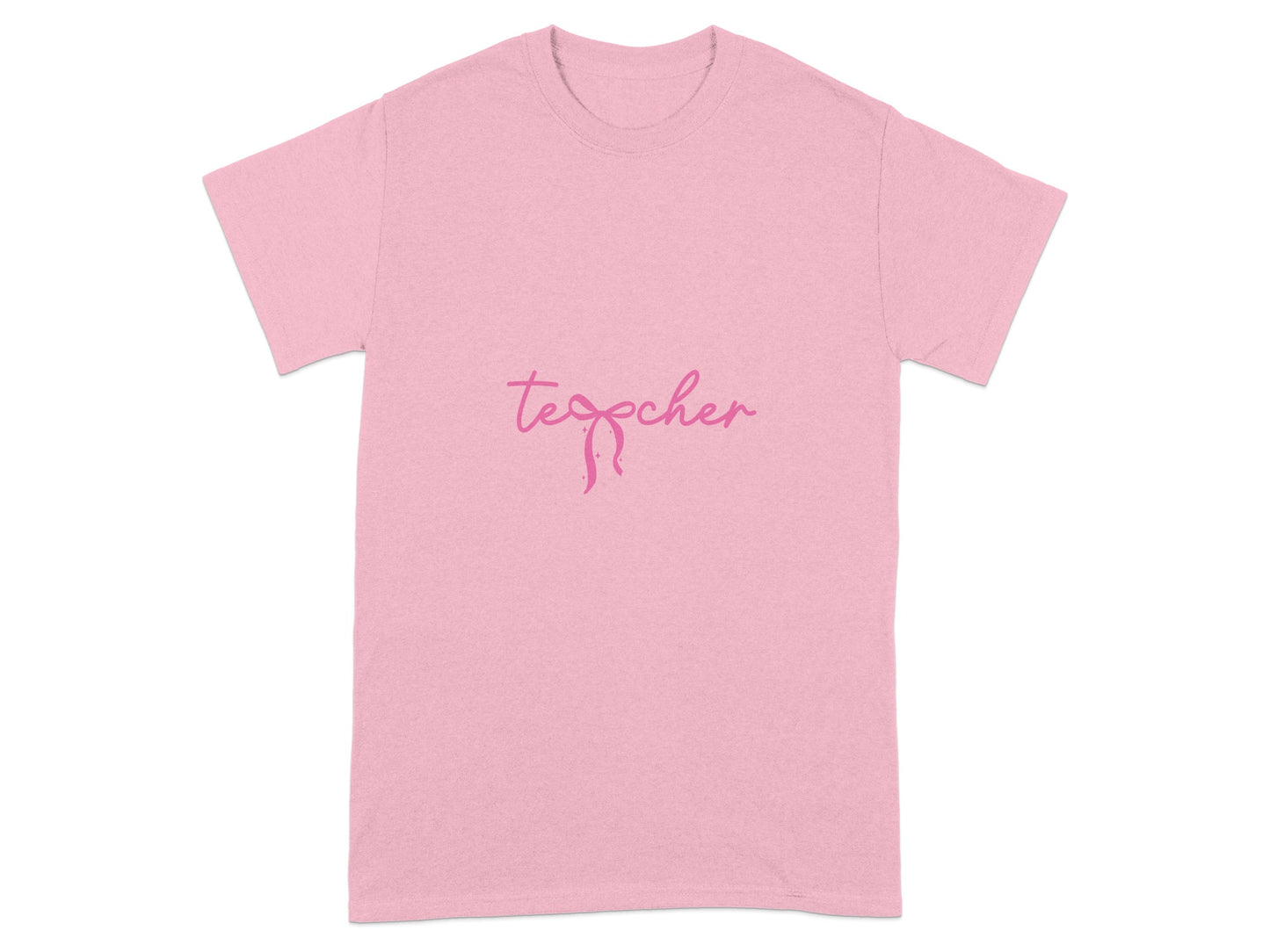Pink Teacher Graphic T-Shirt Perfect for Educators