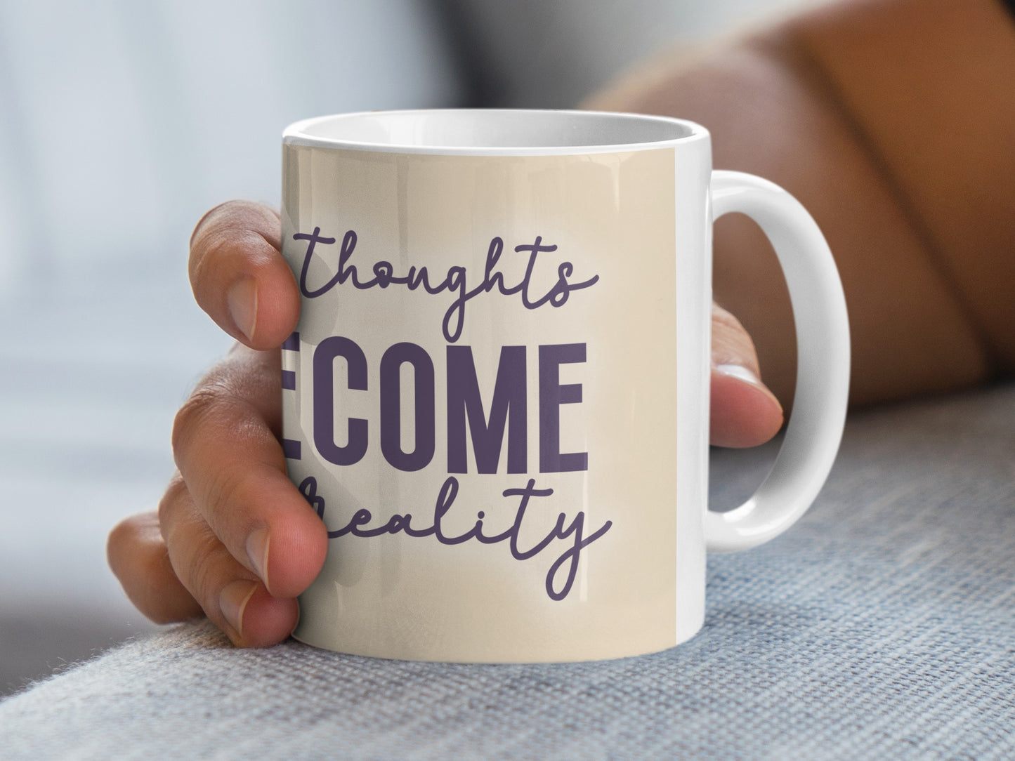 Thoughts BECOME reality inspirational quote mug product type
Inspirational
Motivation
Affirmation
Manifestation
Positive thoughts
Reality quote
Gift idea
Coffee mug
Tea mug
Drinkware
Home decor
Office mug
Daily inspiration
Spiritual gift
Mindset
Empowerment
Custom mug
Unique gift
Thoughtful gift
Law of Attraction