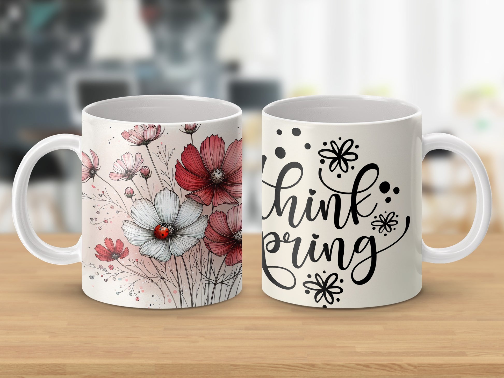Think Spring Floral Ladybug Bloom Beautiful Mug product type
Spring, Flowers, Floral, Ladybug, Nature, Garden, Bloom, Mug, Drinkware, Coffee, Tea, Gift Idea, Home Decor, Think Spring, Seasonal Mug, Botanical Art, White Mug, Pink Flowers, Red Flowers, Cute Design