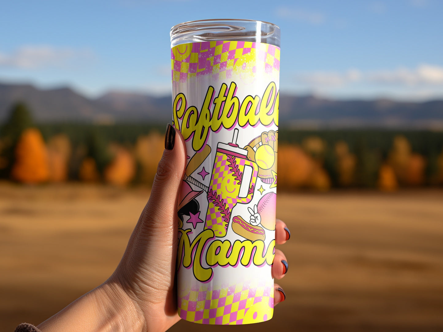 Softball Mama Design Tumbler for Sports Enthusiasts
