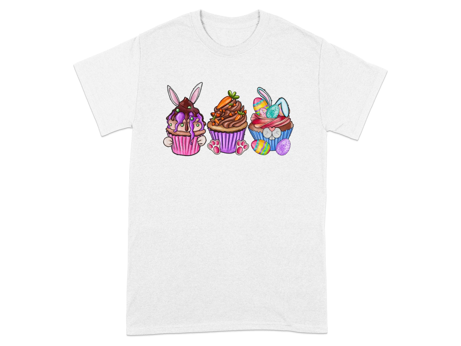 Easter Bunny Cupcakes Graphic T-Shirt Product
