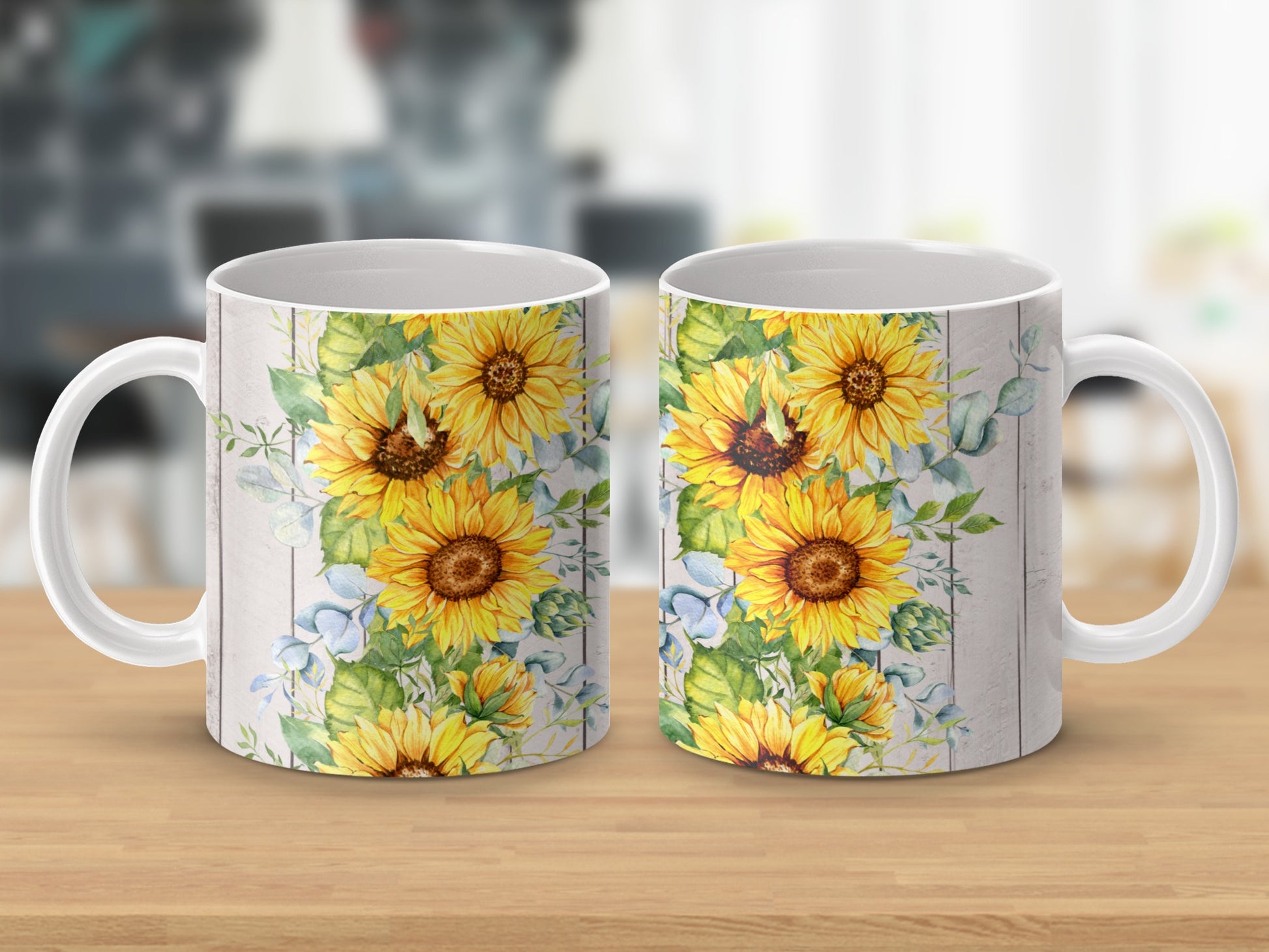 Sunflowers Eucalyptus Wood Pattern Mug Product Type
Sunflower
Eucalyptus
Wood Pattern
Floral Design
Botanical Print
Yellow Flower
Greenery
Rustic Aesthetic
Farmhouse Decor
Nature Inspired
Summer Vibes
Spring Blossom
Watercolor Art
Flower Mug
Coffee Lover
Tea Drinker
Home Kitchen
Gift For Her
Unique Mug
Decorative Mug