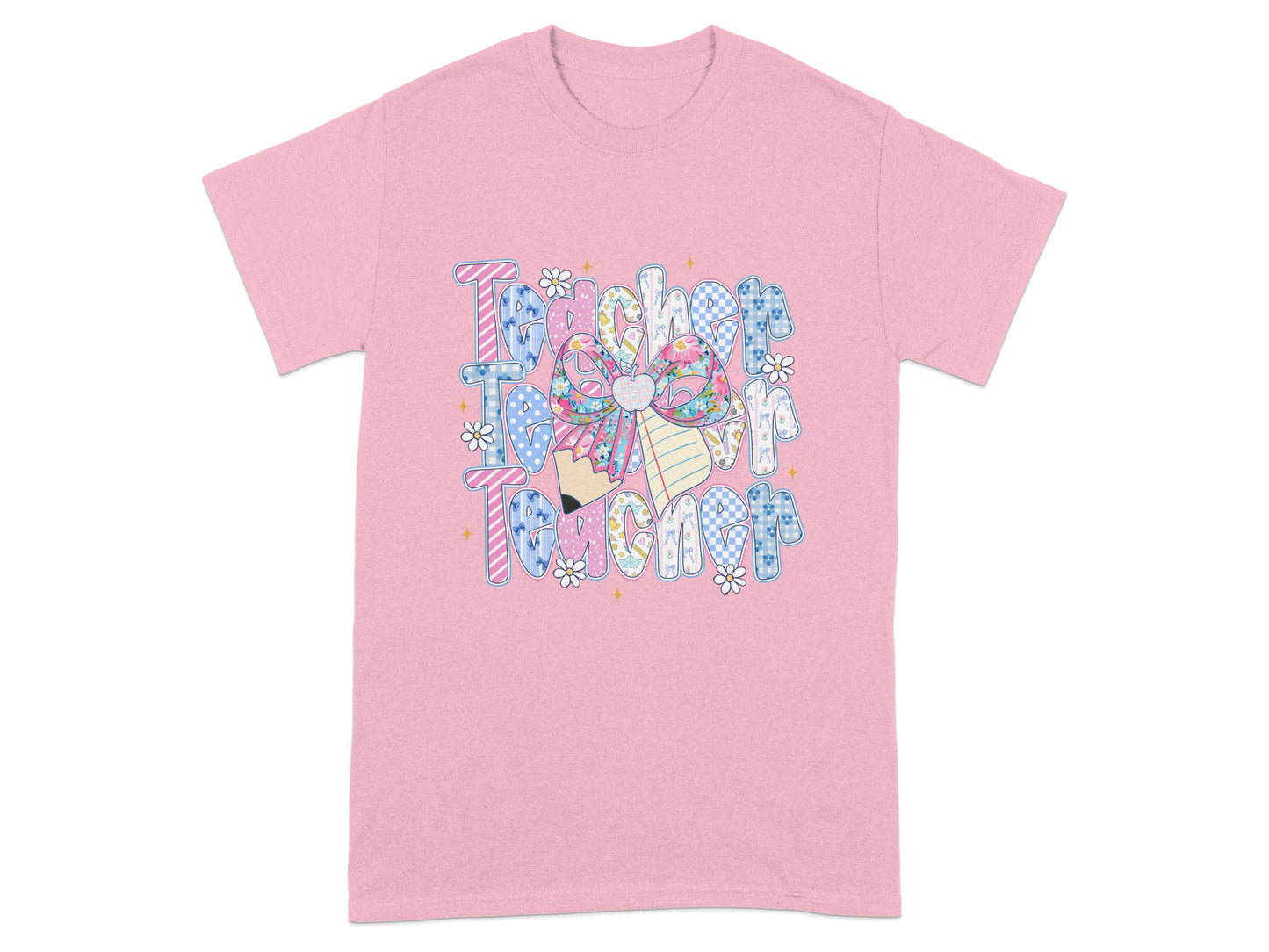 Inspire To Teach Pink Graphic T-Shirt for Teachers