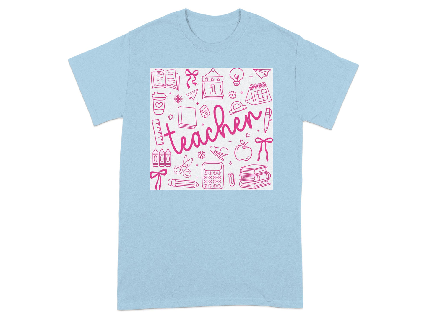 Fun and Colorful Teacher Themed Graphic T-Shirt