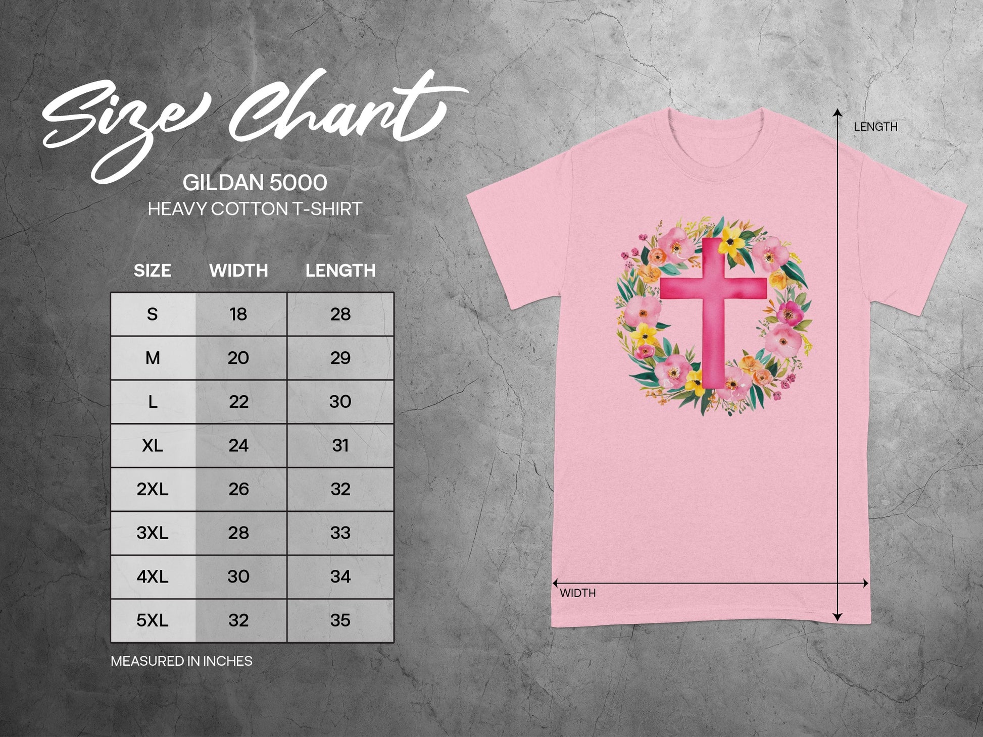 Pink Floral Cross Design T-Shirt for Casual Wear