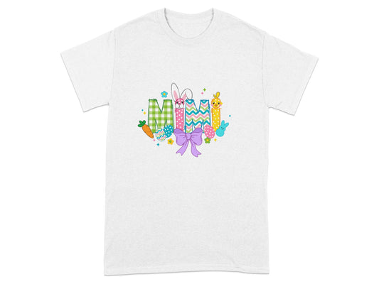 Cute Mimi Bunny Themed Graphic Design T-shirt