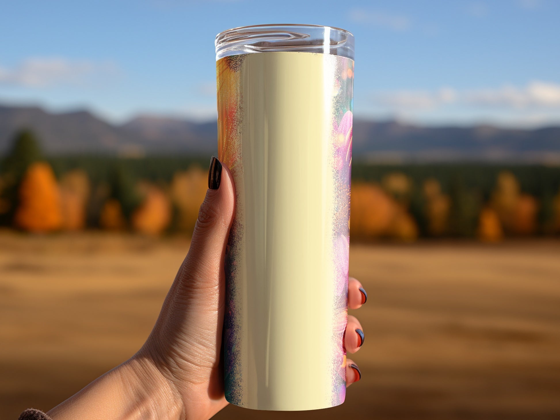 Vibrant Autumn Landscape Insulated Tumbler Cup
