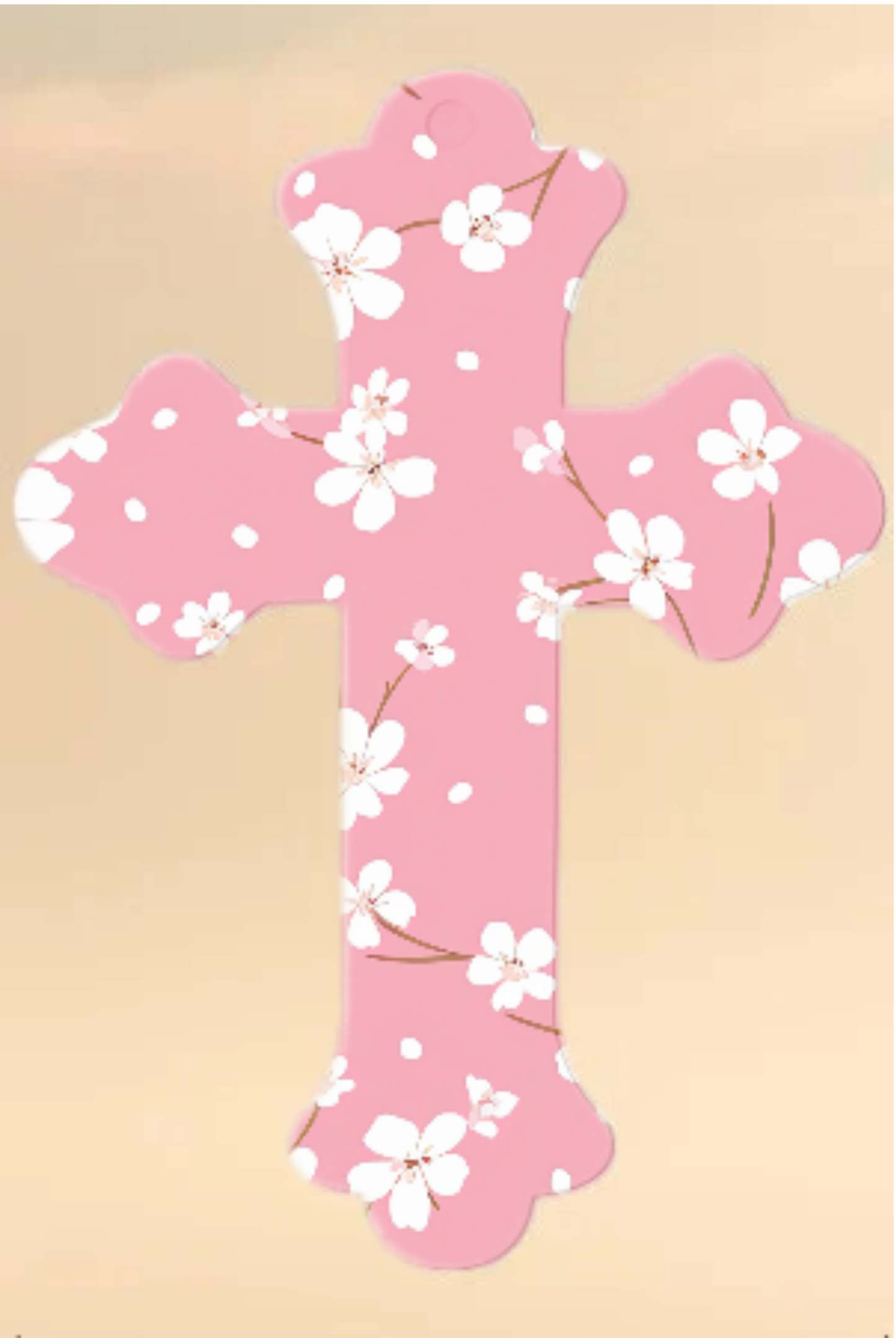 Set of Two Laminated Cross Bookmarks with Tassel