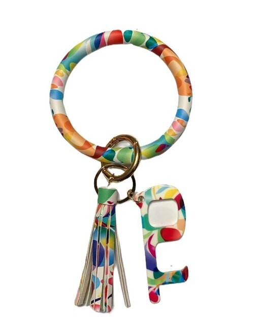 Tutti Frutti Touchless Key Chain Bracelet with Tassel