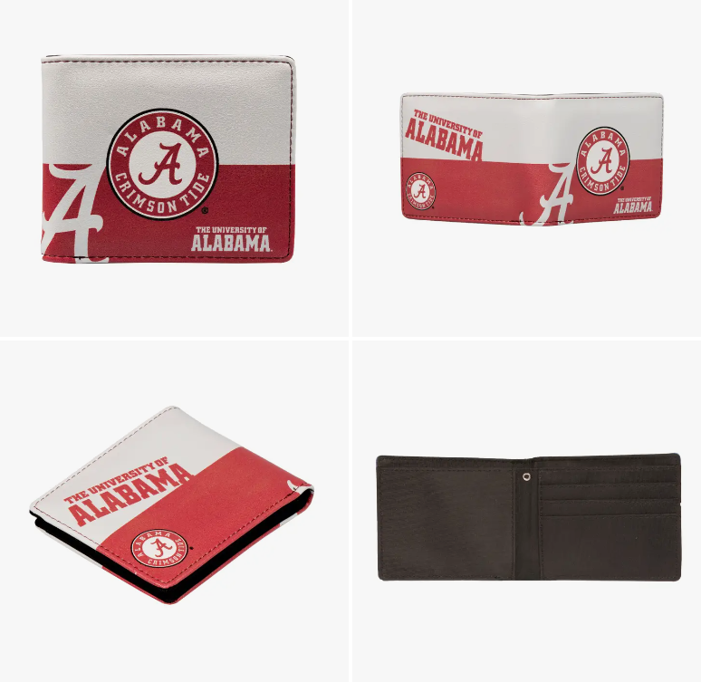 NCAA Alabama Crimson Tide Bi-Fold Wallet