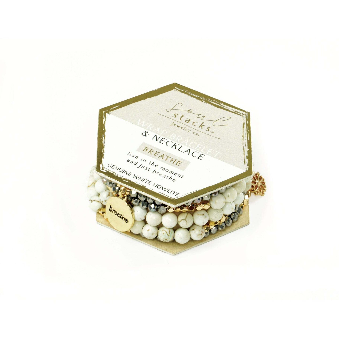 SS Wrap Bracelet & Necklace - Breathe