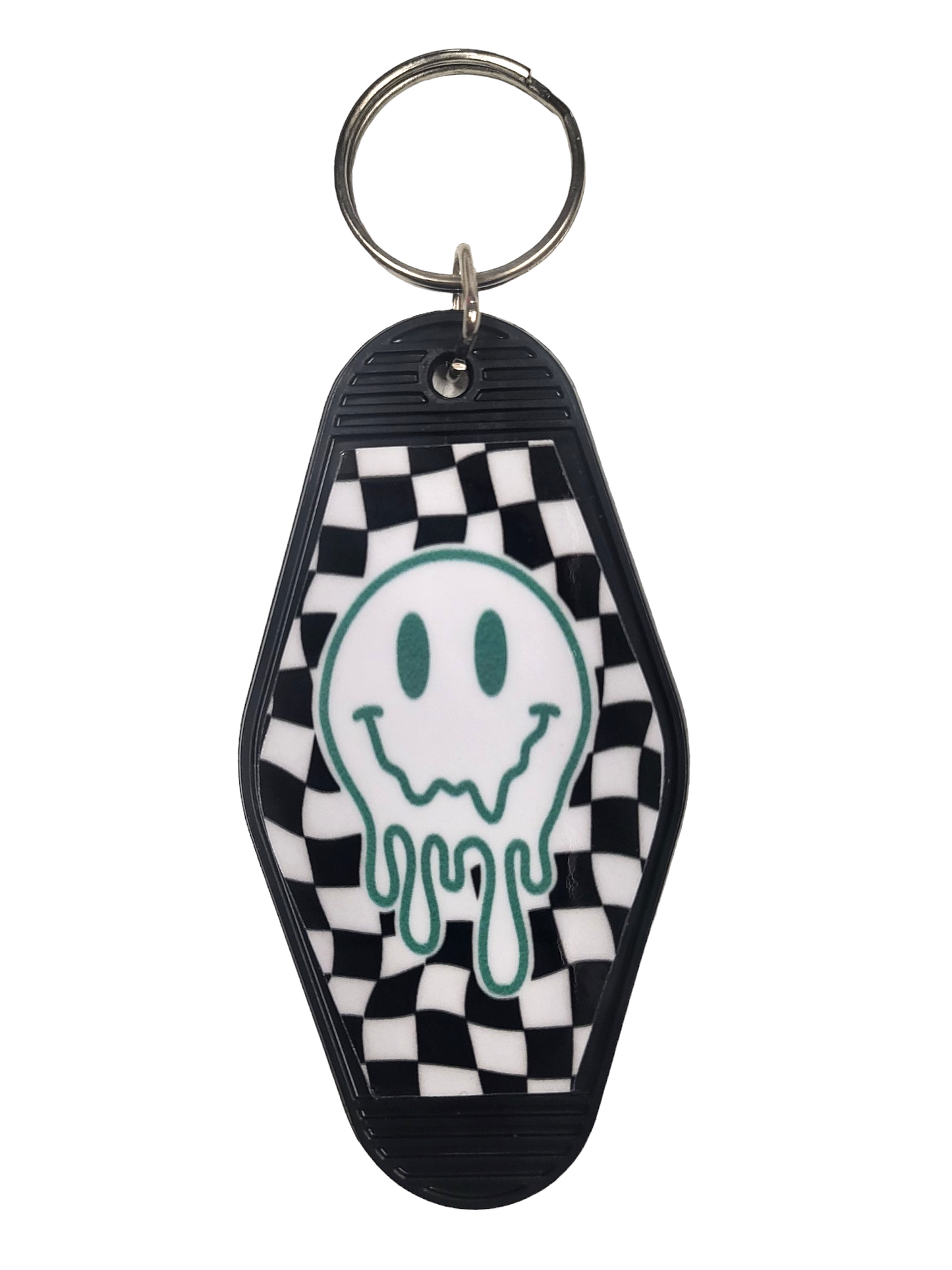 Smiley Face Drip Motel Key Chain