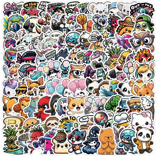 50 Assorted Piece Cute Animal Stickers
