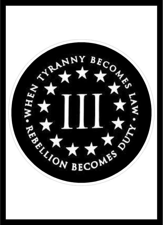 Tyranny Becomes Law Decal