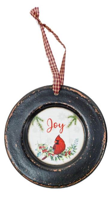 Cardinal Wood Ornament