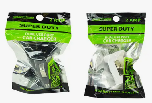 Gadget Gear 2.1 Amp Dual Slot Usb Car Charger