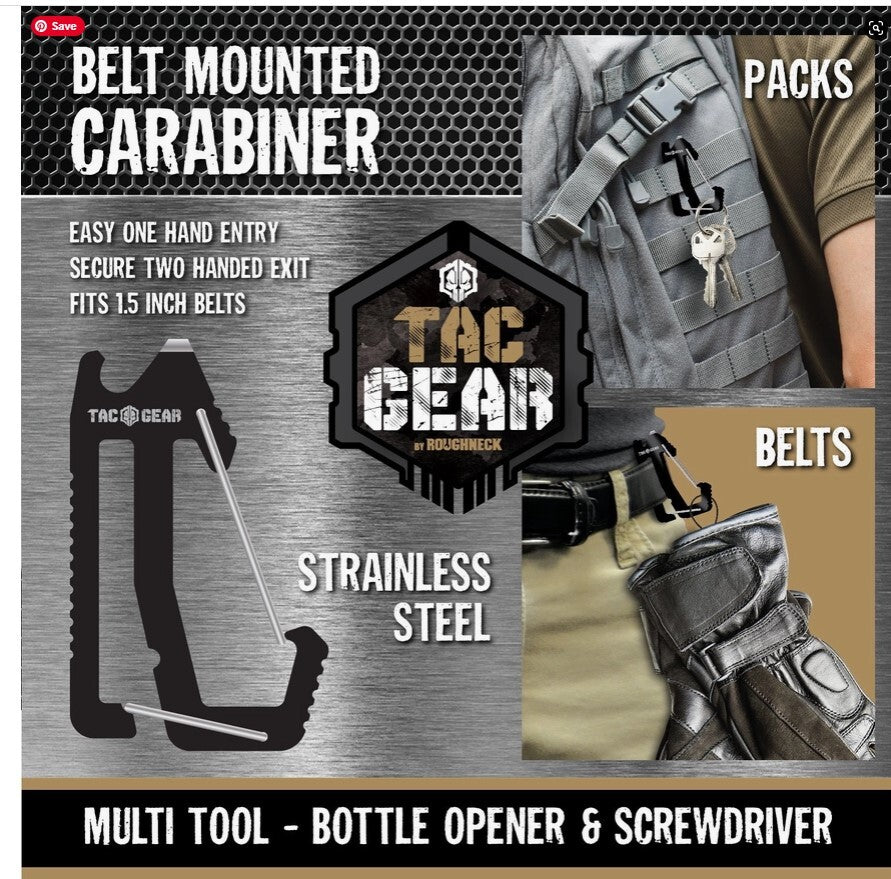 Tac Gear Belt Mounted Carabiner Tool