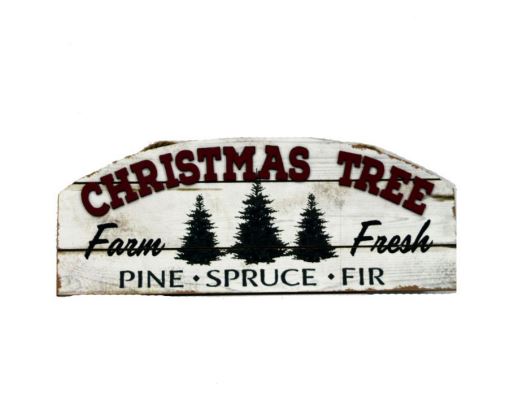 Hanging Wood Tree Sign
