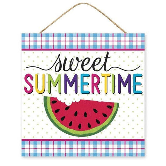 10"Sweet Summertime Sign