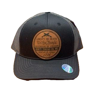 Liberty or Death Leather Patch 6 Panel Mesh Cap
