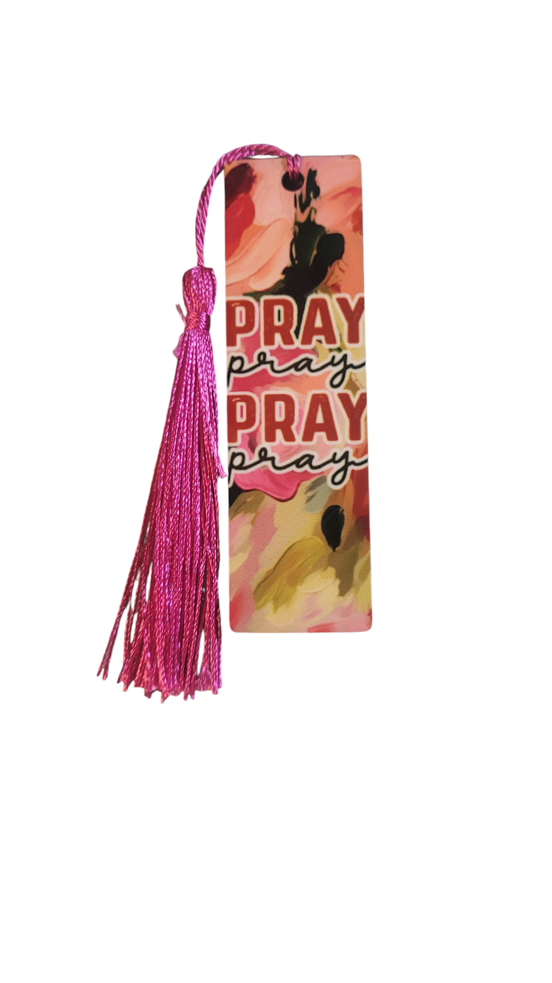 4 Inch Watercolor Floral Pray Bookmark