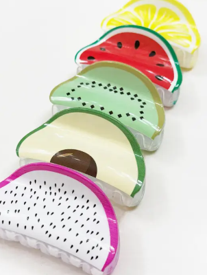 Fruit and Avocado  Theme Hair Claw
