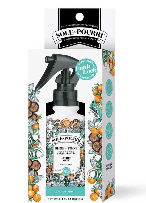 Sole~Pourri Shoe + Foot Odor Eliminator, Citrus Mint 3.4oz