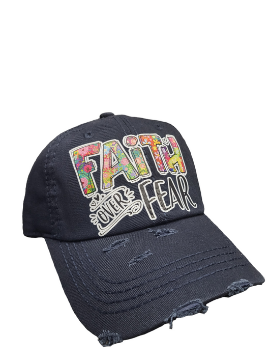Faith Over Fear Vintage Ball Cap