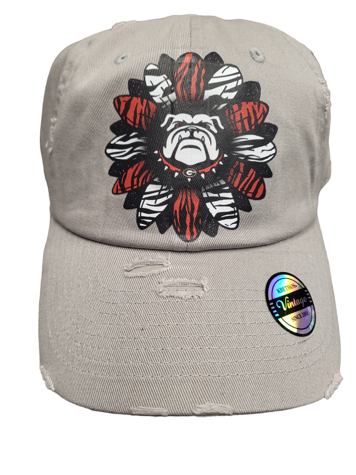 Sports Sunflower Zebra Vintage Ball Cap