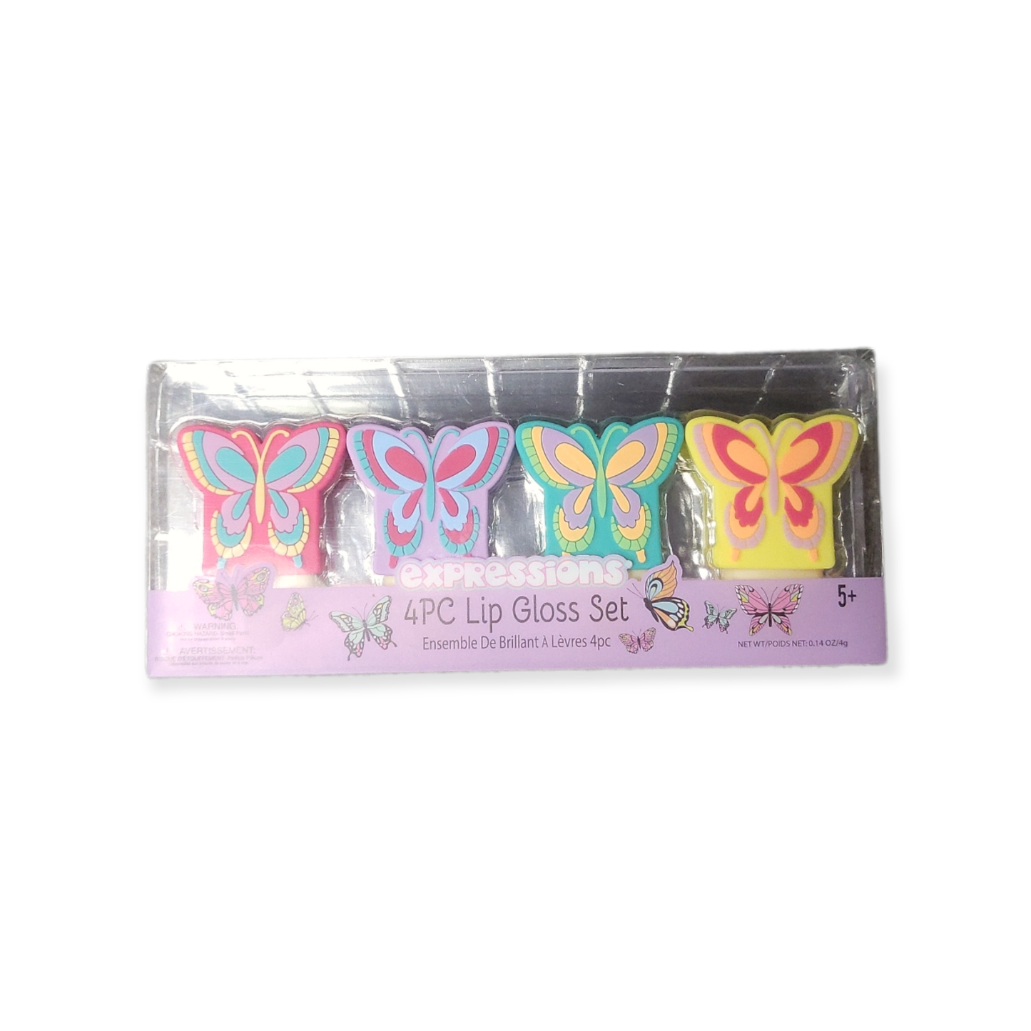 4PC Butterfly Lip Gloss Set