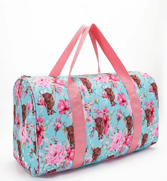 Cows Flower Girls Duffel Bag