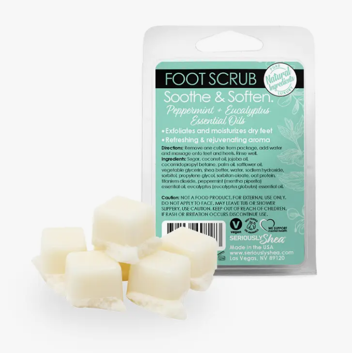 Exfoliating Foot Sugar Scrub - Peppermint + Eucalyptus
