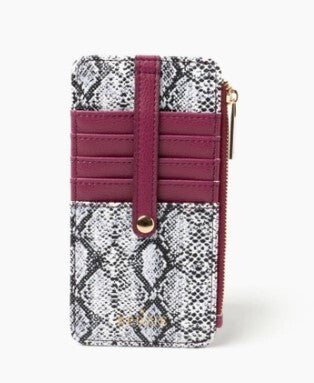Kedzie Essentials Only Zippered Python Wallet