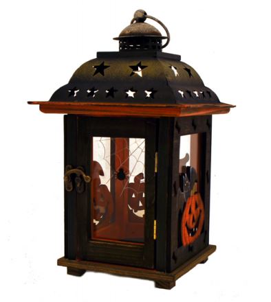 Halloween Lantern w/ Pumpkins