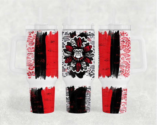 Sports Sunflower 40oz. Tumbler with Handle