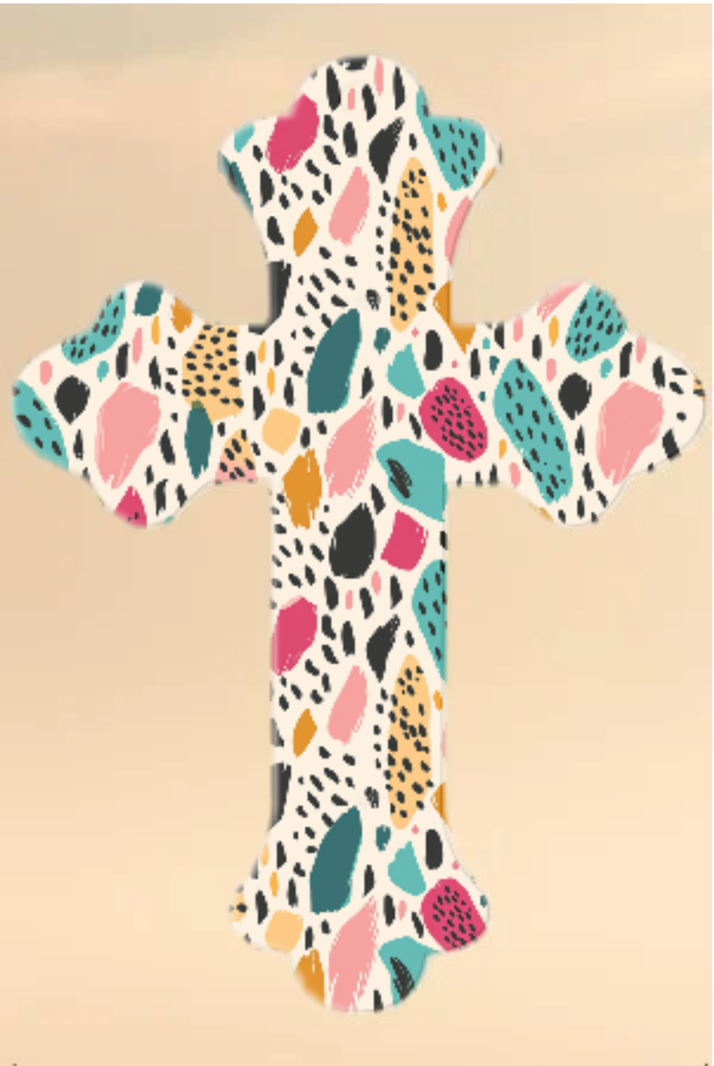 Set of Two Laminated Cross Bookmarks with Tassel