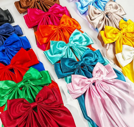 Satin Coquette Large Hair Bow