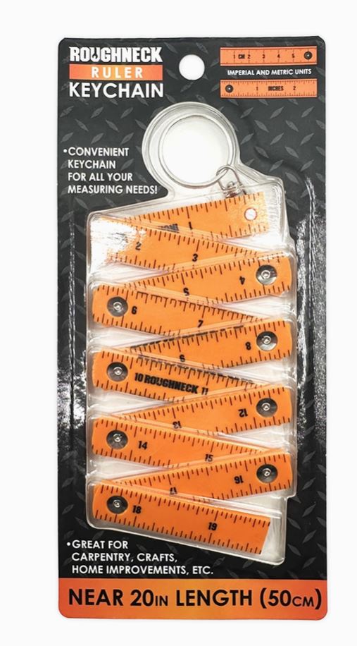 Roughneck Ruler Keychain