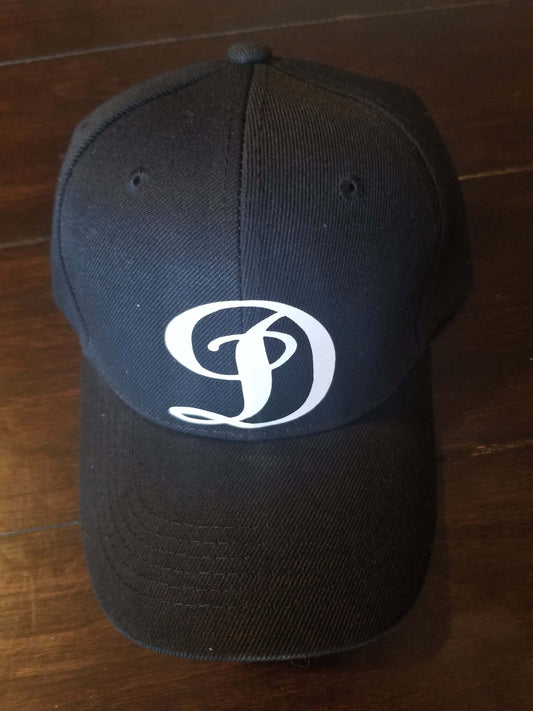Black Monogram Baseball Hat