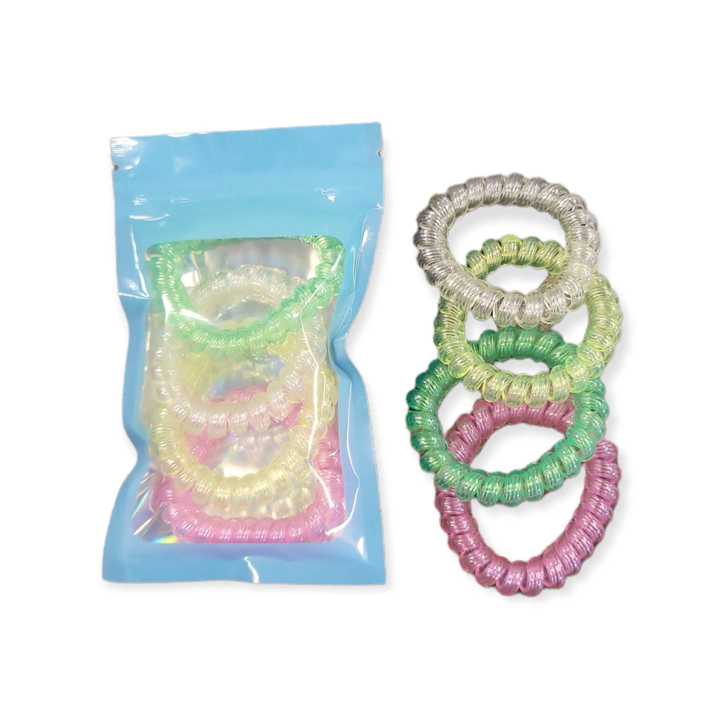 Set of 4 Wide Pastel Hair Cords