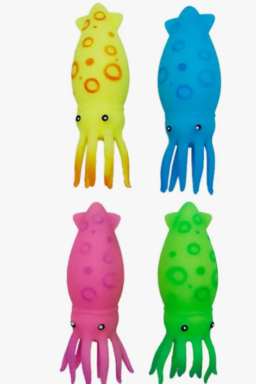 Squid Stretchy Pull Soft Silicone Fluffy Slime Squishy Toy