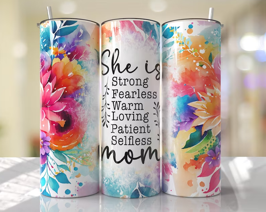 She Is...Mom Skinny Tumbler