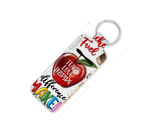 Teach Love Inspire Lip Balm Key Chain